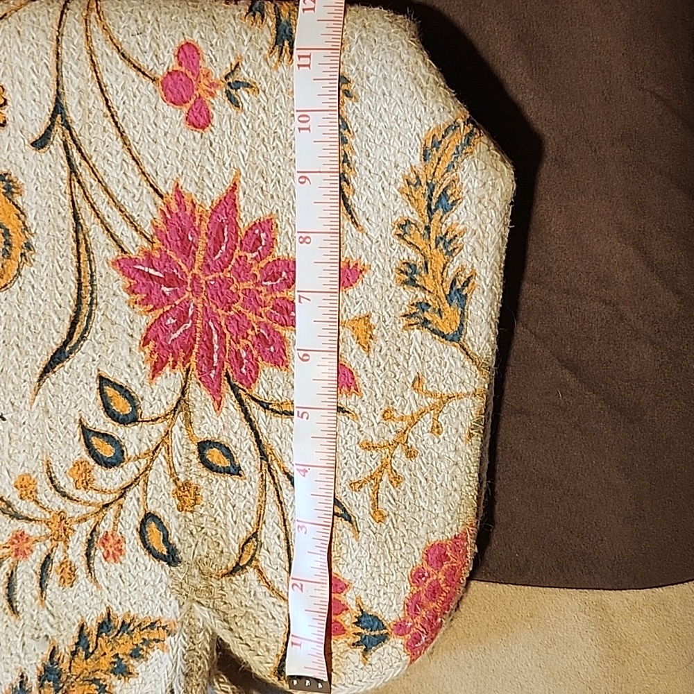Antik Kraft Cream and Pink Floral Tote Bag - Picture 10 of 11